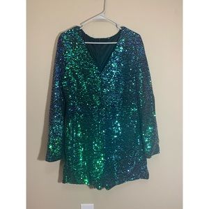Sequined romper